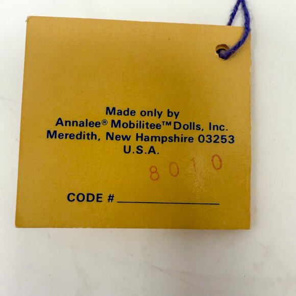 Annalee Mobilitee Dolls 7" Girl on Sled Flexible Flyer Vintage 1989 - Picture 9 of 9